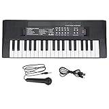 Keenso Electronic Keyboard, 37 Tasten Digital Piano Keyboard Glattes leichtes Musikinstrument mit Mikrofon