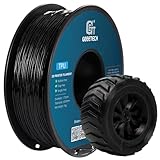 GEEETECH TPU Filament 1,75 mm +/- 0,02 mm für 3D Drucker, 1KG 1 Spool Schwarz