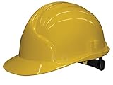 Unbekannt Bauarbeiterhelm Schutzhelm Bauhelm Schutzhelme Helm EN 397 53-61 cm 6 Farben (Gelb)