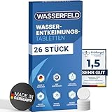 WASSERFELD® Wasserentkeimungstabletten [26 Stück] - Made in Germany - NSF geprüfte Wasseraufbereitung Tabletten für 2.600L Trinkwasser - Notfall Ausrüstung - Trinkwasseraufbereitung