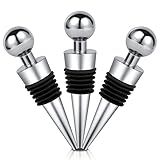 HOTUT Weinverschluss, 3 Stück Weinflaschenverschluss, Flaschenverschluss Set Weinstopfen, Flasche Saver Sealer, Bottle Stoppers für Weinsammlung Rotwein Champagner Saver Sealer