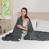 Good Nite Gewichtsdecke nur für Erwachsene 8kg (150x200cm) - Schwere Decke zum Schlafen & Entspannungsdecke - Anti Stress Therapiedecke - Schlaf Weighted Blanket - Graue