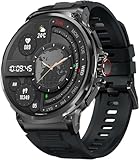 Deedlite Zeus Smartwatch Herren, 1,85 Zoll Display, Bluetooth Anrufe, Gesundheitsmonitor, Zuverlässige Akkulaufzeit, Kompatibel mit iOS & Android