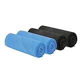 Guihydur Kühlendes Handtuch, 4er-Pack (40 X 12), Kühlende Handtücher für Hals und Gesicht, Eishandtuch, Weiches, Atmungsaktives Kühlhandtuch für das Fitnessstudio