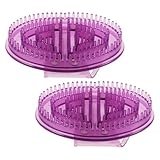 Abaodam Körpermassagegerät Meridian Massagebürste 2 Stück Silikon Handmassagegerät für Vielseitige Anwendung bei Muskelverspannungen und Hautpflege