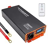 DATOUBOSS Wechselrichter 12v auf 230v 2000W/4000W Reiner Sinus Spannungswandler Power Inverter mit LCD-Bildschirm 1 Type-c und 1 USB Anschlüsse für Wohnmobil Auto