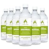 6 x 1L Brenngel für Gel Kamine & Gel Feuerstellen -...