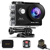 Apexcam 4K Action cam 20MP WiFi Sports Kamera Ultra HD Unterwasserkamera 40m 170 ° Weitwinkel 2.4G Fernbedienung Zeitraffer 2x1050mAh Akkus 2.0-inch LCD Bildschirm und andere