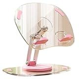 Uhidka Tablet-Halterung, Verstellbarer Klappständer, Transparente Acryl-Tablet-Desktop-Unterstützung, Rosa