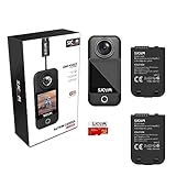 SJCAM C300 Pocket Action Kamera 4K30fps, 1.33'' Touchscreen Sportkamera, 2.4G/5G Dual WiFi 20MP Helmkamera, 6-axis EIS Unterwasserkamera 30m/98ft Wasserdicht