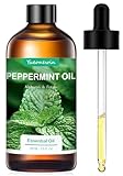 Pfefferminzöl 100 ml, Reines Pfefferminz Ätherische Öle für Diffusor, Minzöl Ätherisches Öl Aromatherapie Duftöle für Massage, DIY, Seife, Kerzenherstellung, Bad, Geschenke für Frauen Weihnachten