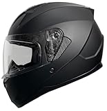 Integralhelm Motorradhelm Rallox 67 Größe M schwarz matt Motorrad Roller Sturz Helm