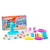 AMPQ Modelliermasse Lufttrocknend Knete Set mit Formen und Zubehör - Playmais ab 3 Jahre für Mädchen und Jungen - Springknete für Kinder (Eiscreme)