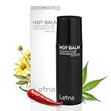 Lefna CB Hot Balm für langanhaltende und tiefenwirksame Wärme - Natürliche intensive Wärme - Chiliöl & Arnika - 50ml Wärmesalbe