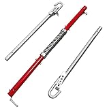 PRIJESSE Auto Abschleppstange 1,9m mit Federdämpfung für PKW, Anhängerkupplung und Traktor, Max. Zugkraft 3000kg, Robuste Abschlepphilfe für sichere Transporte