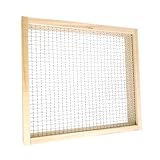 Bodensieb für die Gartenarbeit – Wood Steel Gartensieben Term Kompost Sieb | Wiederverwendbare Gartenanforderung – Bonsai-Werkzeug für die Privatsphäre von Kompost