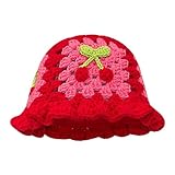 Beanie Hüte für Männer Frauen Unisex Skifahren Beanies Kaltes Wetter Manschette Kappe Dicke Warme Strumpfmütze Zopfmuster Wintermützen, rot, Einheitsgröße