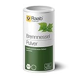 Raab Vitalfood Bio Brennnessel-Pulver mit natürlichem Calcium, Magnesium und Kalium, laborgeprüft, für Smoothies und Müsli, 160 g, Grün
