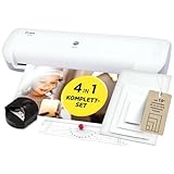 Olympia A210 4in1 Laminiergerät A4 | Laminierset A4 | Laminator | Schnelles Aufwärmen | Laminiermaschine, Papierschneider & Eckrunder | Ideal für Büro Schule & Heimgebrauch | Inkl. 15 Folien