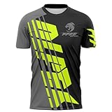 MTB Trikot,Herren Radtrikot Fahrradtrikot Kurze, Motocross | MX MTB Mountainbike,Shirt Downhill Fahrrad Jersey Schnelltrocknend (Grau,L)