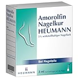 Amorolfin Nagelkur HEUMANN 5% wirkstoffhaltiger Nagellack zur Nagelpilz-Behandlung - Effektive Hilfe bei Pilzinfektionen durch breites Wirkungsspektrum, 3 ml