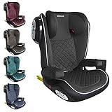 XOMAX A23 Kindersitz ISOFIX I mit Flaschenhalter I Gruppe 2/3, 15-36kg, 4-12 Jahre I mitwachsend I Bezug abnehmbar und waschbar I ECE R44/04