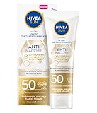 Nivea SUN UV-Gesichtscreme Anti-Flecken Luminous FP50 40 ml, Sonnencreme für das Gesicht mit Hyaluronsäure und Vitamin E, Gesichtslotion mit Lichtschutzfaktor FP50