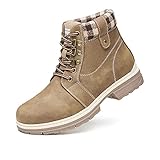 ANJOUFEMME Frauen Wandern Schnee Winterstiefel - Damen Trekking Walking Stiefel Wasserdicht Camping Backpacking Outdoor Schuhe FNW18-G-DE-KHKAI-41
