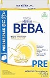 BEBA PRE Anfangsmilch von Geburt an, Babynahrung, nur Laktose, ohne Palmöl, Vorratspack 1er Pack (1 x 1200g)