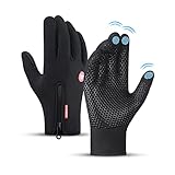 flintronic Fahrradhandschuhe, Wasserdicht Thermohandschuhe, Touchscreen Handschuhe Herren, Winter-Winterhandschuhe Fahrradhandschuhe, rutschfest Handschuhe Für Fahrrad Wandern Bergsteigen