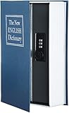 Amazon Basics - Buch-Safe, Kombinationsschloss - 5.6 x 15.5 x 23.9 cm, Blau