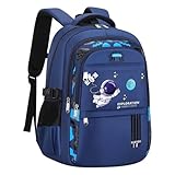 Rucksack für Herren, Schulrucksack für Jungen, Kinder, Grundschule, Mittelschule, Grundschule, Büchertaschen, leicht, stabil, Geschenke, Blau, modischer Rucksack, Geldbörse, groß, dunkelblau,