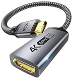 WARRKY USB C auf HDMI Adapter, | 4K 60Hz, HDMI 2.0 | Thunderbolt 4 auf HDMI Adapter, [Vergoldete], Kompatibel mit iPhone 15 Serie, MacBook Pro/Air, iPad Mini 6/Pro/Air, Galaxy S8 zu S23, XPS, usw