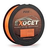 Fox Exocet Fluoro Orange Mono - 1000m monofile Karpfenschnur, Durchmesser/Tragkraft:0.33mm / 16lb / 7.5kg