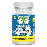 Schafgarbe Kapseln - hochdosiert - 300 mg Extrakt (10:1) - Qualität aus Deutschland - ohne Zusätze - vegan - laborgeprüft - Achillea millefolium - Vitamineule®