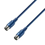 Adam Hall Cables 3 STAR MIDI 0300 BLU Midikabel 5-Pol | 3 m