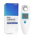 Peak Durchflussmesser für Erwachsene und Kinder, digitales Spirometer für Asthma COPD PEF FEV1 Monitor Heimmedizinisches Gerät