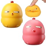 Stressball, Anti Stress Geschenke, Stressabbau Spielzeug Mit Zwei Knautschbällen, Antistress Ball In Rosa Und Gelb Für Entspannung Und Konzentration
