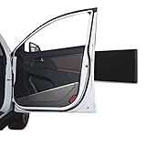 Rovtop 4 X Premium Garagen Wandschutz Türkantenschutz Extra Dicker Auto Türkantenschutz, Selbstklebend, Wasserabweisend 4 Stück Set für Auto und Garagenwand Schwarz