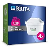 BRITA Wasserfilter Kartuschen MAXTRA PRO Extra Kalkschutz – 4er Pack; Original BRITA Ersatzkartusche für alle BRITA Kannen, Filtert Kalk, Ultimativer Geräteschutz – Der Spezialist für Heißgetränke