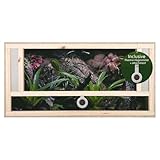 REPITERRA Terrarium für Reptilien & Amphibien, Holzterrarium mit Frontbelüftung 100x50x50 cm