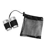 Jingmiger Camping Gewürzbehälter Set,Reise Salz | 2 Edelstahl Gewürzspender mit Aufbewahrungsbeutel - Für Picknick Bergwandern Camping Arbeitsplatz Küche Outdoor Grillabenden