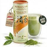 myMatcha Bio Matcha Latte Pulver - 200g - ohne Zuckerzusatz - Vegan auf Haferbasis - Schnelle & Einfache Zubereitung - Natürliche Zutaten in 100% Bio-Qualität (AT-BIO-301)