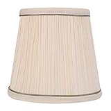 Greethga Minimalistische Schlafzimmer Schatten Lampe ein Hängeleuchte im Stoff Wandleuchte Stehlampe Zubehör für Lampenschirm Schale (Beige)