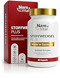 Stoffwechsel Beschleunigen Abnehmen Komplex - Hochdosiert mit Grüntee, Grüner Kaffee, Bittermelone, Guarana, Cholin und Ingwer - 90 vegane Stoffwechsel Kapseln - Tabletten Diät Unterstützung