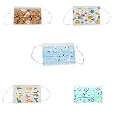 MASK666 50 Einweg-Masken für Kinder, 5 verschiedene Zeichnungen, 3-lagig, bakterielle Filtration, mehr als 95 %, schnelle Lieferung, Lager in Spanien, 50 Stück