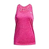 Under Armour Damen Tech Twist Tanktop Weste, Rebel Pink/Pink Elixir/Metallic Silver, M