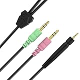 Zosvoses GSP 600 Ersatzkabel Kompatibel mit Sennheiser Game ONE, Game Zero, PC 373D, GSP 670, GSP 600, GSP 500, GSP 350 Gaming-Headset, Nylongeflecht | 24K vergoldete Anschlüsse