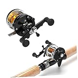 KOMBIUDA Angelrollen Fishing Reel freilaufrolle Angeln Angelrolle mit Sternbremsensystem anglerzubehör Angelrolle mit Bremssystem Angelrolle für Süßwasser fischen zubehör Angelspule