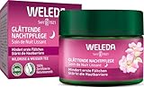 WELEDA Bio Glättende Nachtpflege Wildrose & Weißer Tee - Naturkosmetik Natural Aging Gesichtscreme mit Age Protect Complex mindert erste Fältchen & aktiviert die Zellerneuerung (vegan, 40ml)